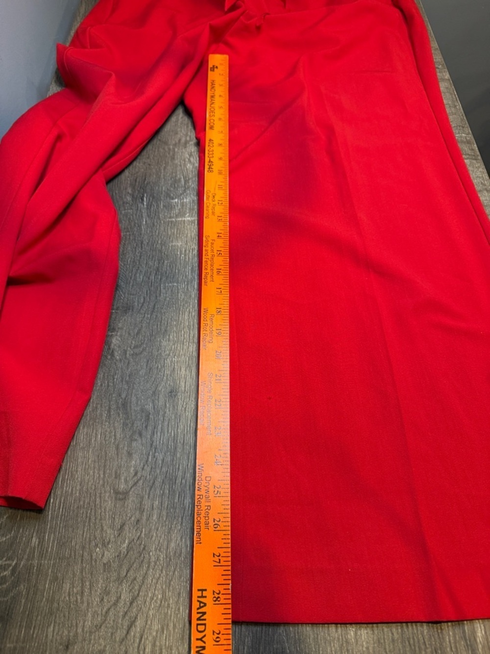 Lane Bryant wide leg dress pants—bundle. Red pair and white pair - Picture 7 of 9